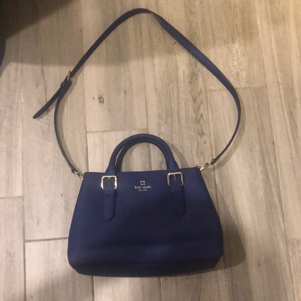 Like new Kate Spade royal blue handbag